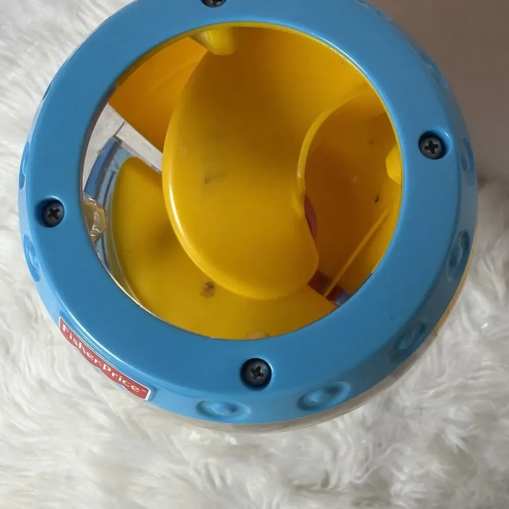 Vtg Fisher Price Roll-a-Round Swirlin’ Surprise Gumball Machine NO Balls WORKS